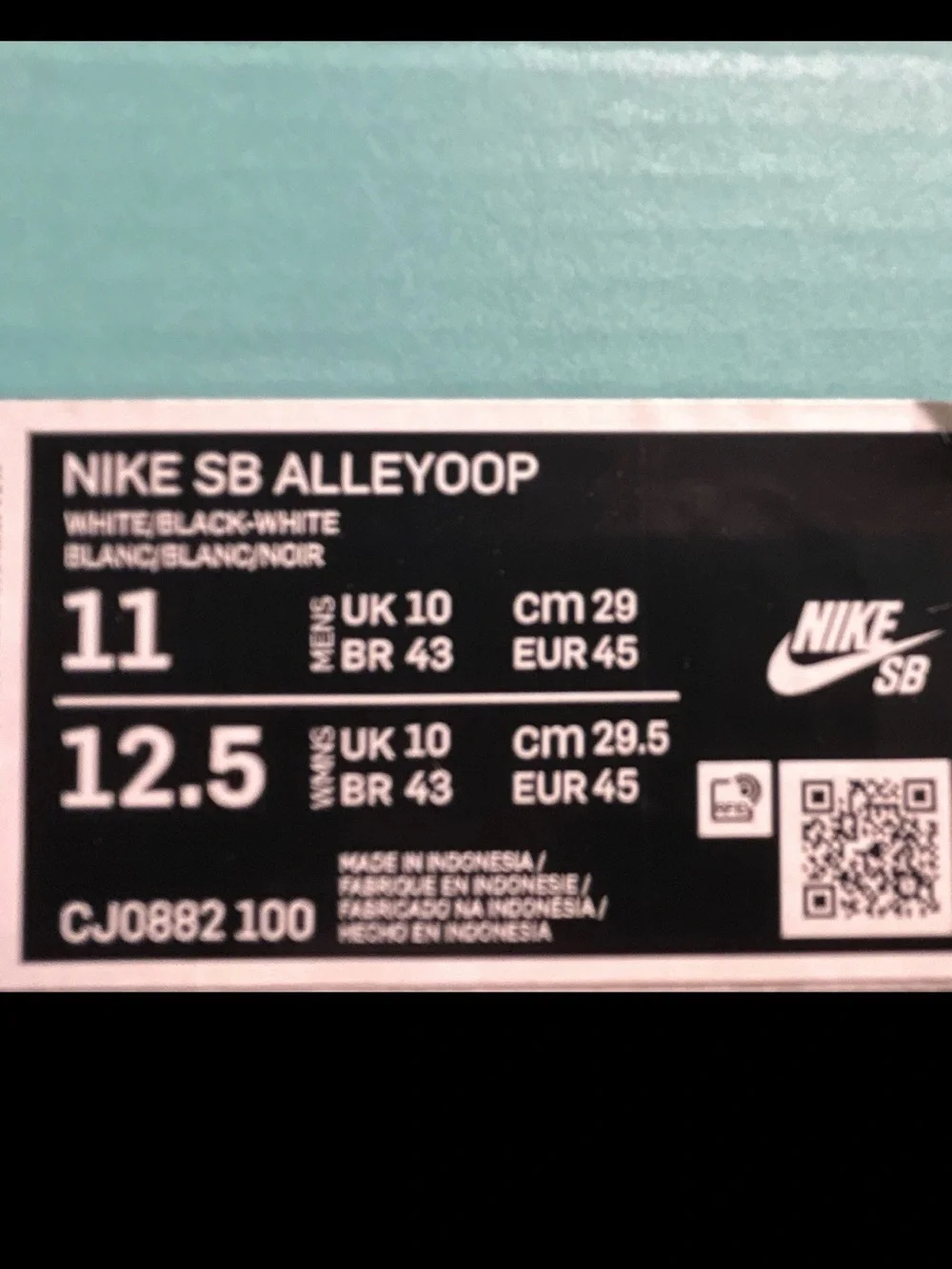 Nike White and Black Low-Profile Men’s ' Sneakers